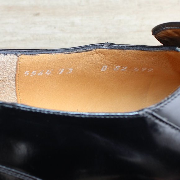 Vtg Dack’s Black Polished Slip-on Loafer, EUC - Picture 10 of 13